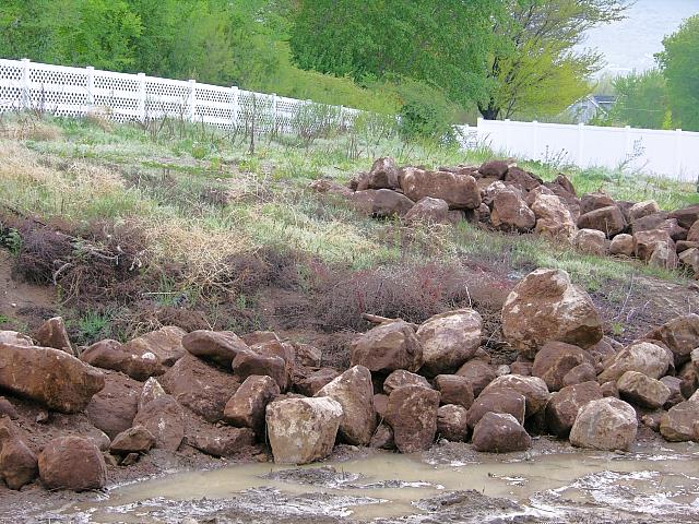 More piles of rocks